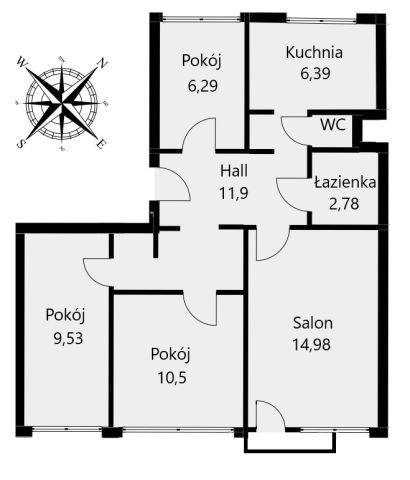 Mieszkanie 4-pokojowe Jarosław, os. Kombatantów. Zdjęcie 11