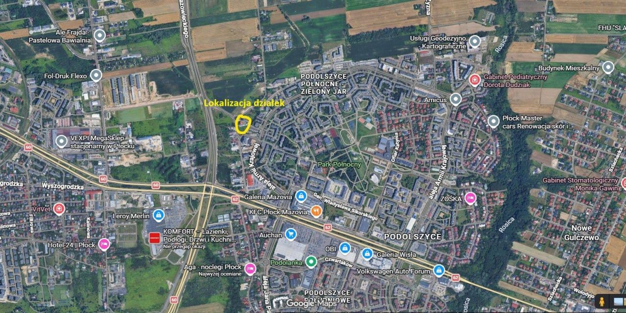 Działka budowlana Płock Podolszyce, ul. Zbożowa. Zdjęcie 1