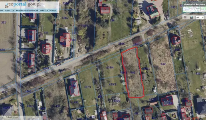 Działka budowlana Gliwice Bojków, ul. św. Brata Alberta