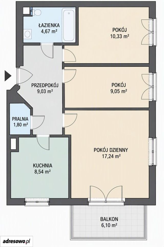 Mieszkanie 3-pokojowe Warszawa Włochy, ul. Rakowska. Zdjęcie 15