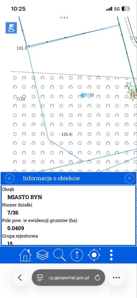 Działka budowlana Ryn. Zdjęcie 3