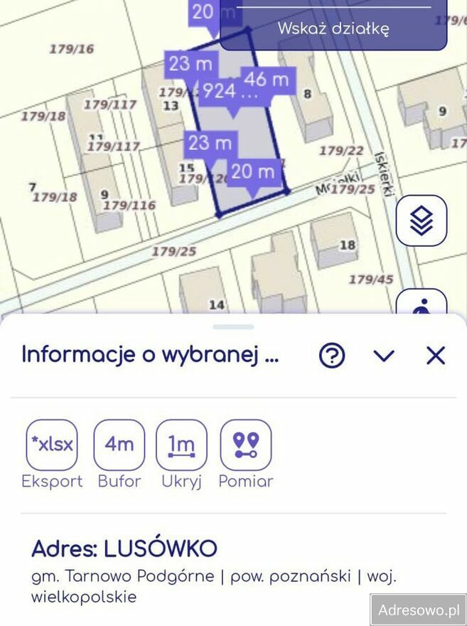 Działka budowlana Lusówko. Zdjęcie 4