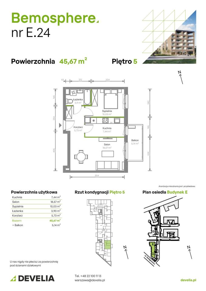 Mieszkanie 2-pokojowe Warszawa Chrzanów, ul. Szeligowska. Zdjęcie 7