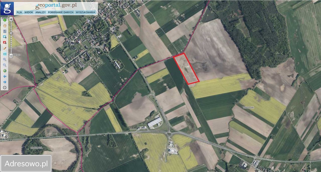 Działka inwestycyjna Opole Wrzoski. Zdjęcie 1