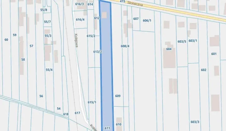 Działka inwestycyjna Częstochowa, ul. Kolejowa