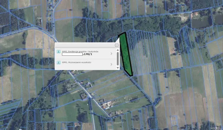 Działka rolna Ciosny