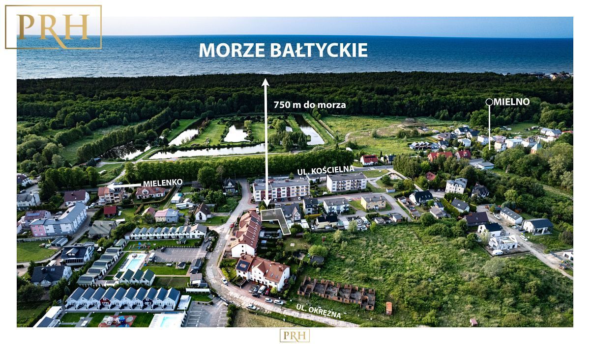 bliźniak, 3 pokoje Mielno, ul. Kościelna