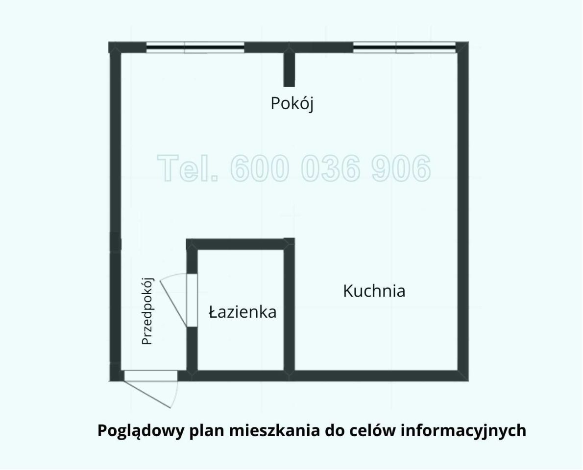 Mieszkanie 1-pokojowe Łódź Polesie, ul. Krzemieniecka. Zdjęcie 8