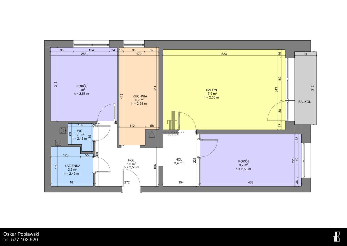 Mieszkanie 3-pokojowe Warszawa Mokotów, ul. Egejska. Zdjęcie 12