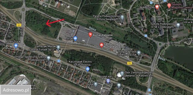 Działka inwestycyjna Katowice Załęże, ul. Franza Waxmana. Zdjęcie 1