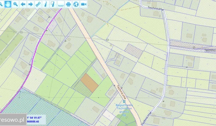 Działka budowlana Boguchwała, ul. Techniczna