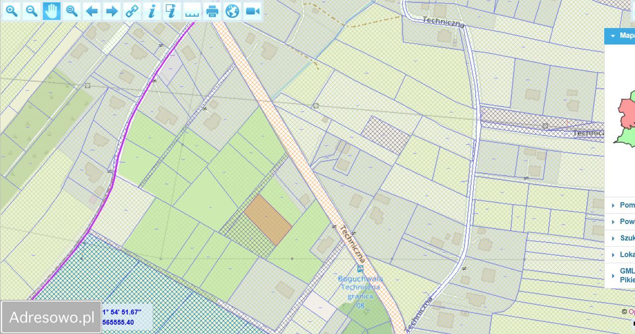 Działka budowlana Boguchwała, ul. Techniczna