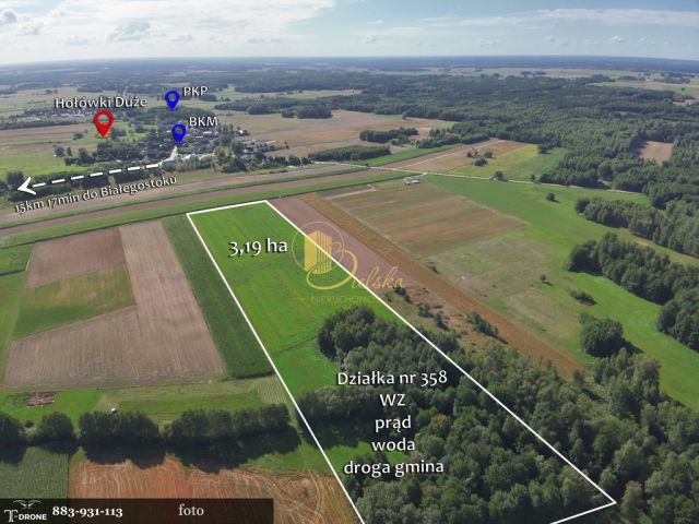 Działka inwestycyjna Hołówki Duże. Zdjęcie 1