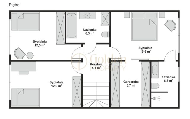 bliźniak, 4 pokoje Straszyn, ul. Merkurego. Zdjęcie 18