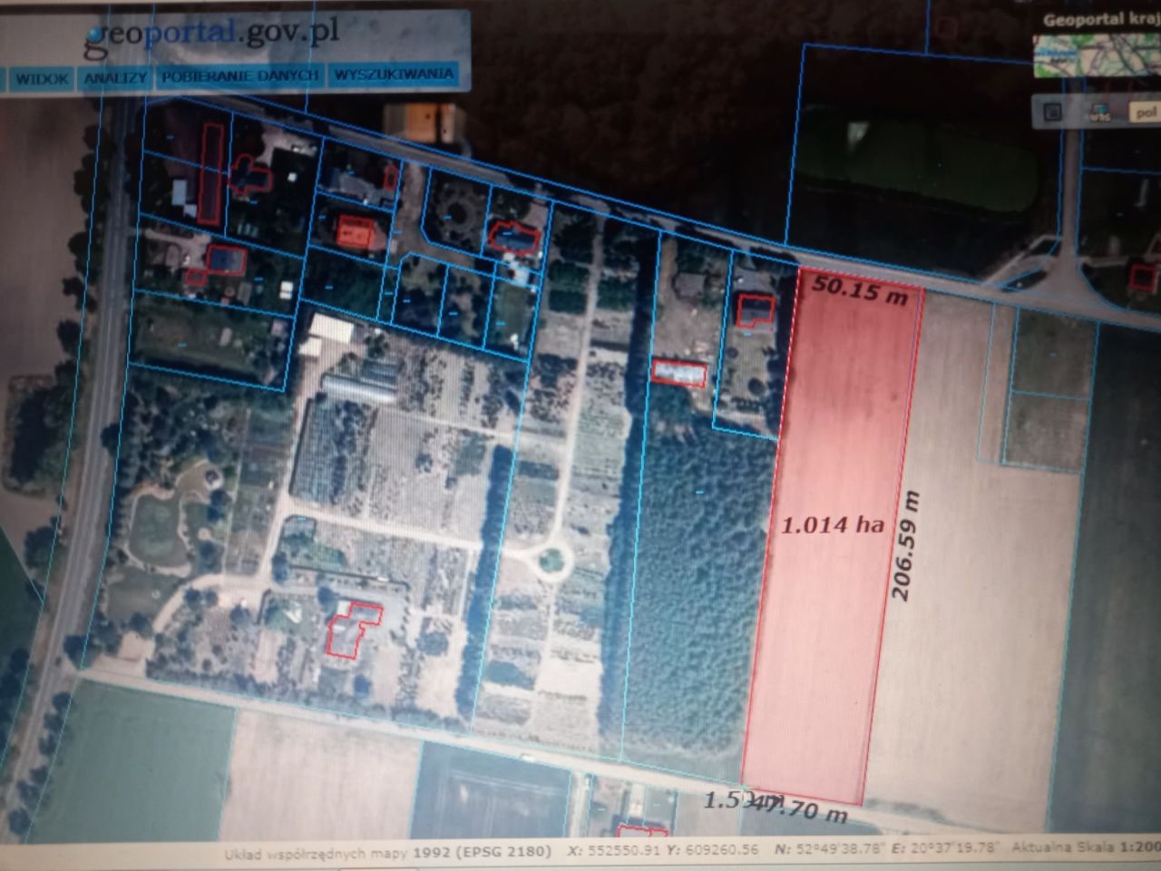 Działka inwestycyjna Ciechanów. Zdjęcie 2