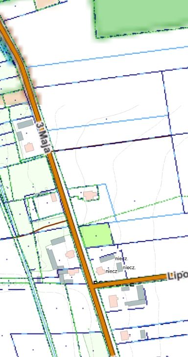 Działka rolno-budowlana Wilkowiecko Popowice, ul. 3 Maja. Zdjęcie 1