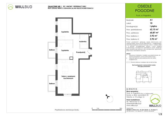 Mieszkanie 3-pokojowe Puck, ul. Pogodna. Zdjęcie 9