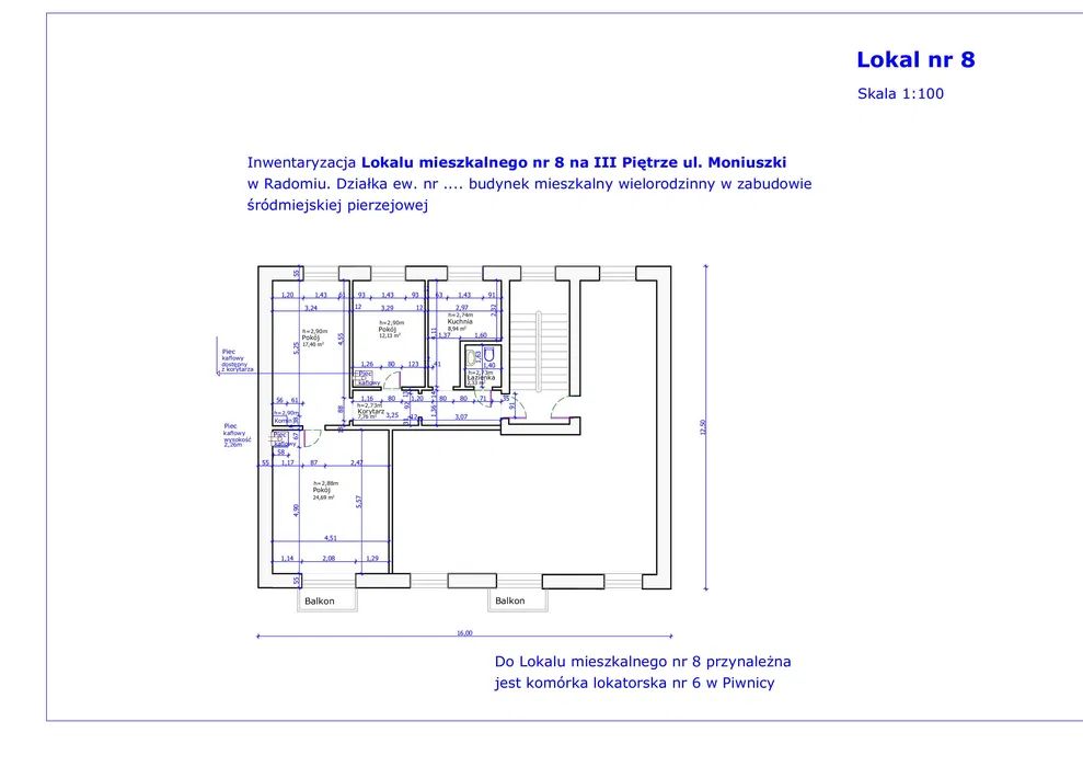 Mieszkanie 3-pokojowe Radom Śródmieście. Zdjęcie 8