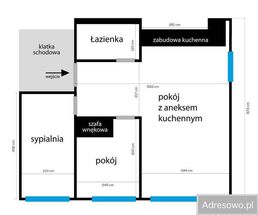 Mieszkanie 3-pokojowe Konin Niesłusz, ul. Jana Matejki. Zdjęcie 3