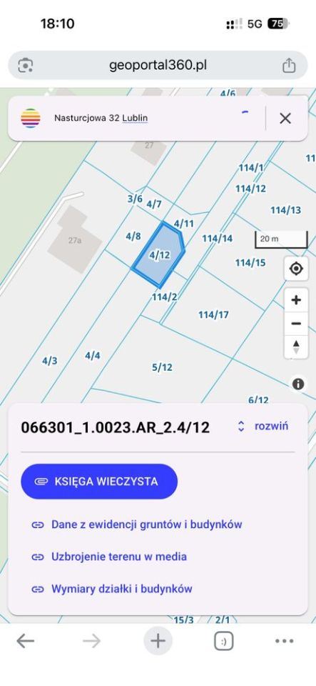 Działka budowlana Lublin Ponikwoda, ul. Rumiankowa. Zdjęcie 2