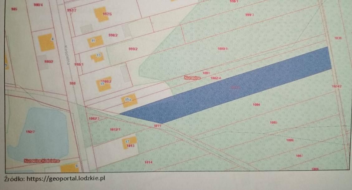 Działka rekreacyjna Kurowice, ul. Kościelna. Zdjęcie 1