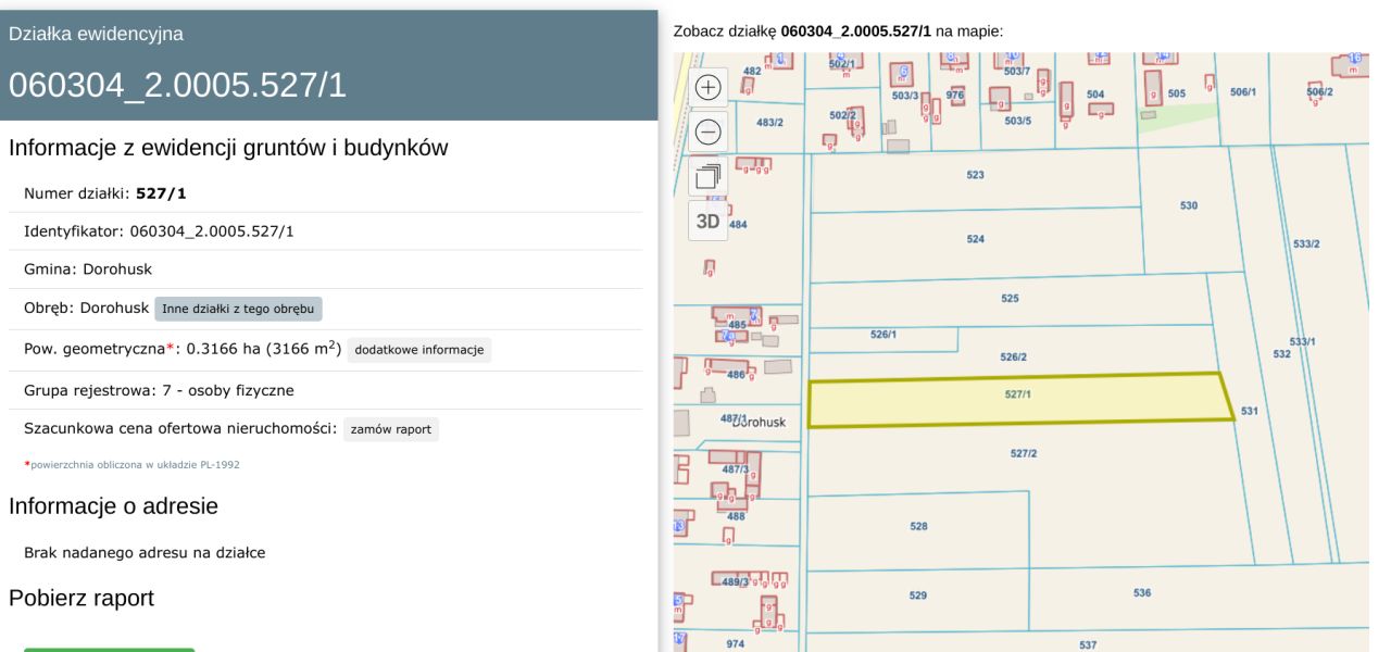 Działka rolno-budowlana Dorohusk, ul. Jana Pawła II