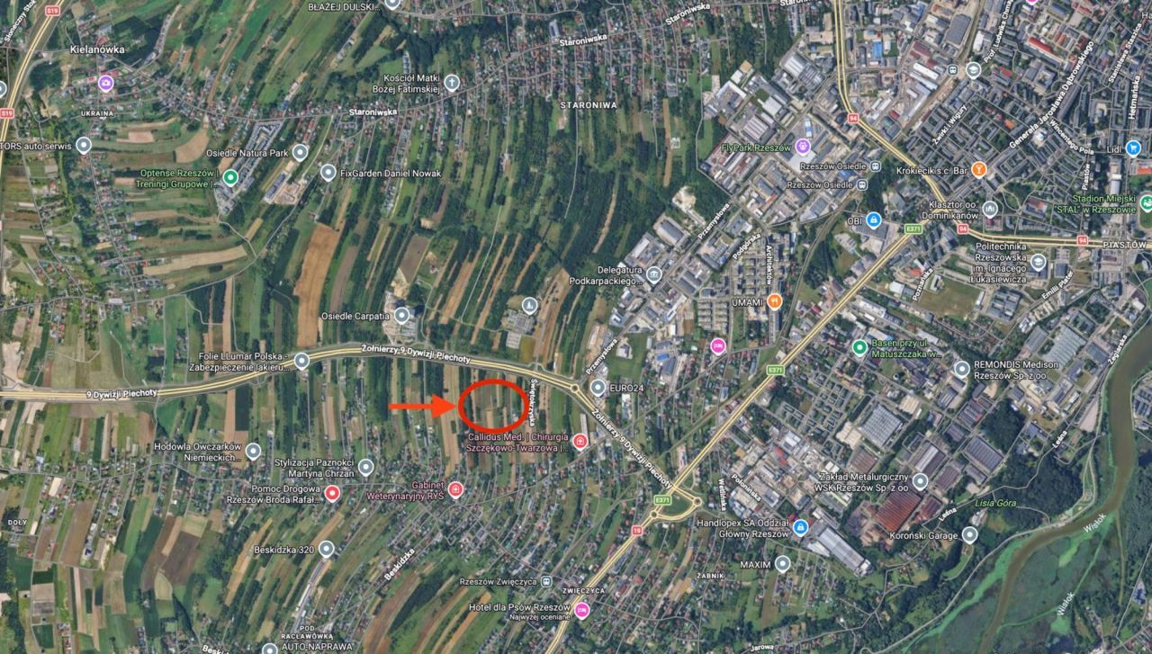 Działka budowlana Rzeszów Zwięczyca. Zdjęcie 2