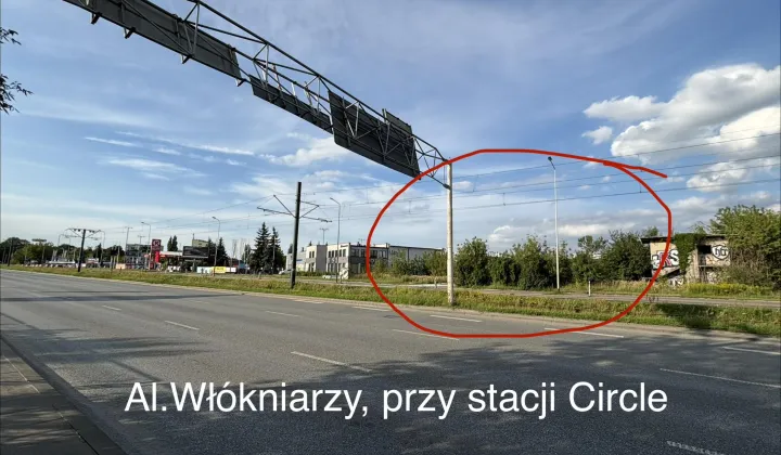 Działka inwestycyjna Łódź Polesie, al. Włókniarzy