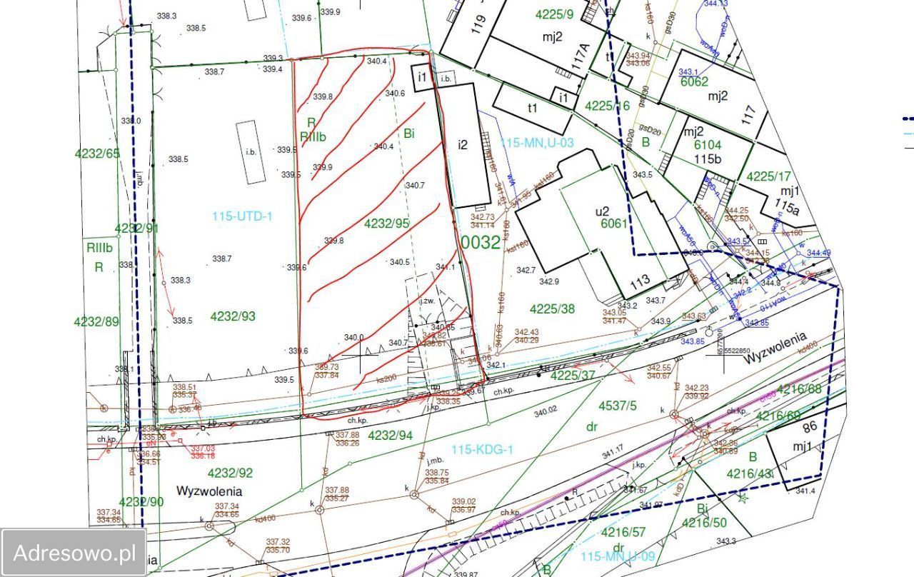 Działka inwestycyjna Bielsko-Biała Hałcnowska Kępa, ul. Wyzwolenia
