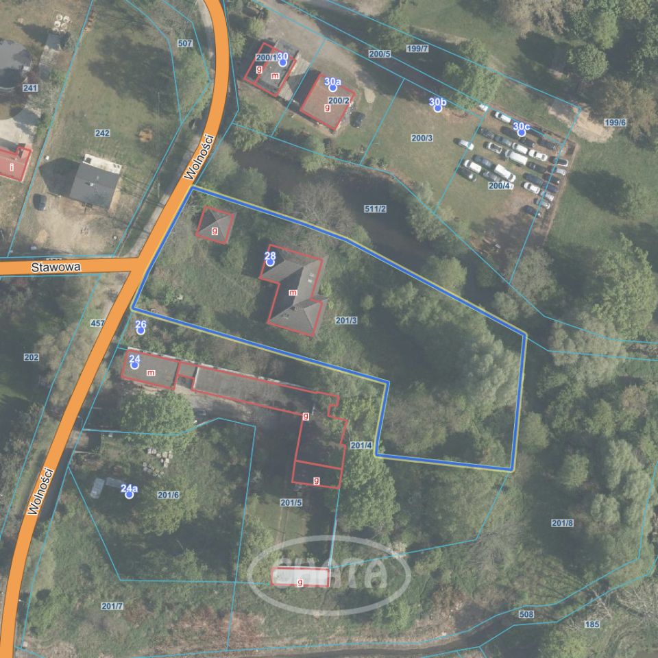 Działka budowlana Psary, ul. Wolności