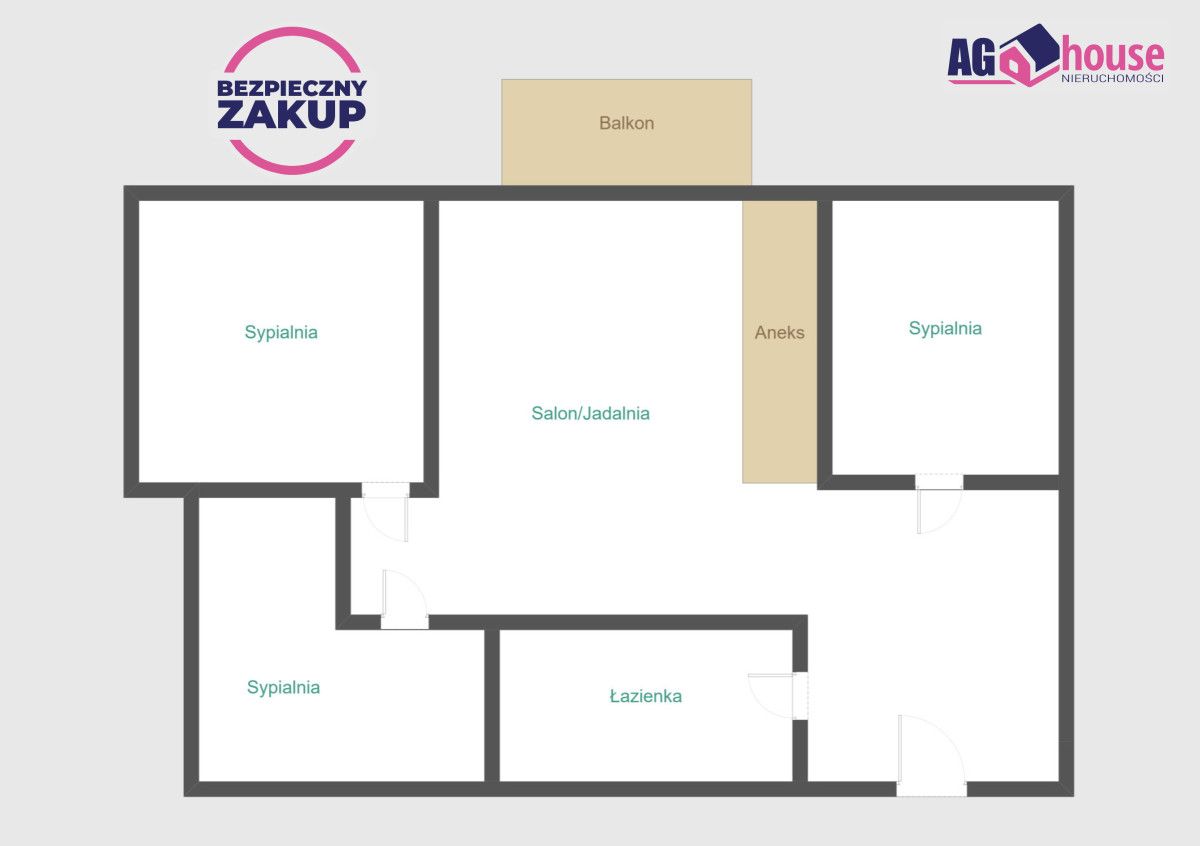 Mieszkanie 4-pokojowe Gdańsk Łostowice, ul. Złota. Zdjęcie 12