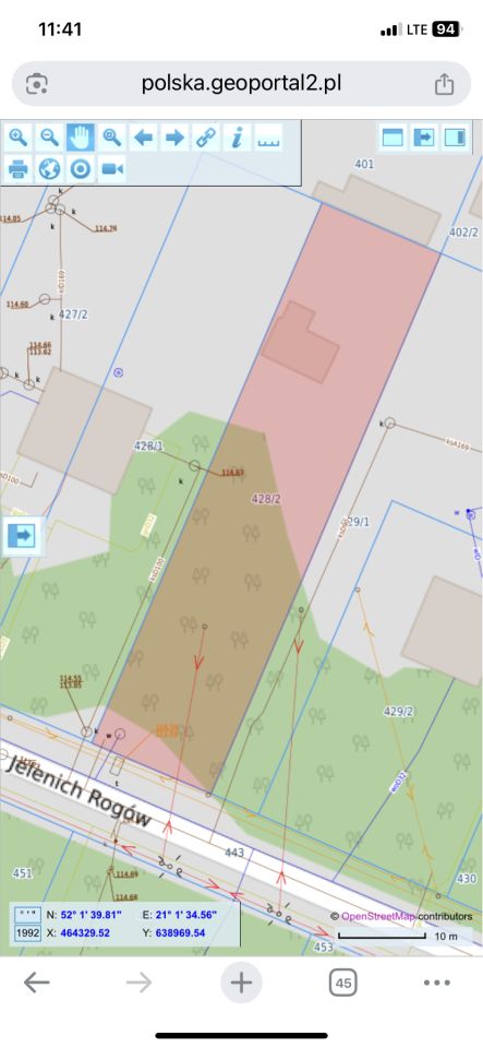 Działka budowlana Zalesie Górne, ul. Jelenich Rogów. Zdjęcie 3