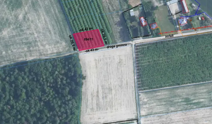 Działka budowlana Trawniki-Kolonia