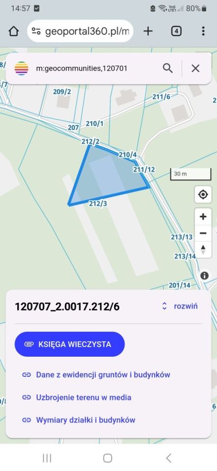 Działka budowlana Sowliny. Zdjęcie 2