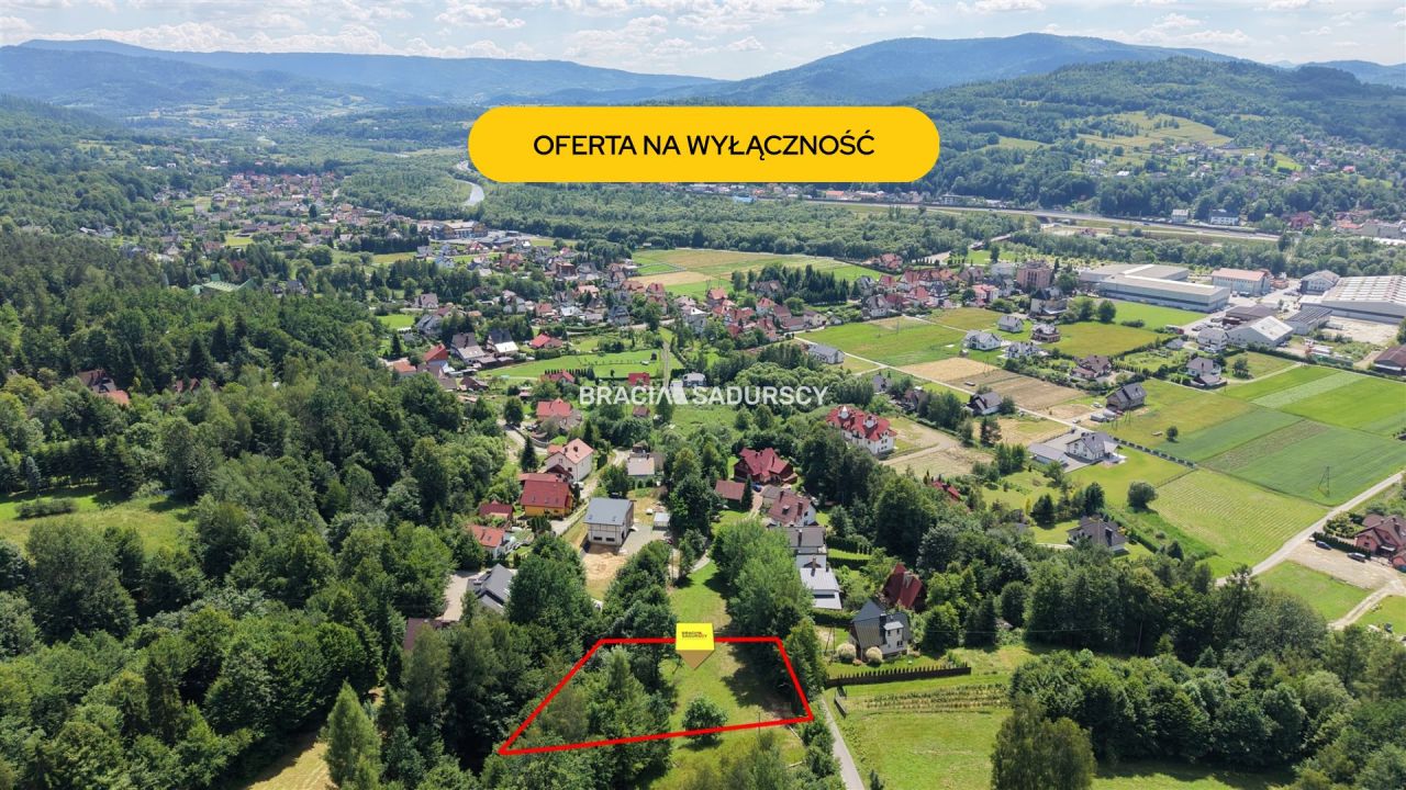 Działka budowlana Pcim. Zdjęcie 2