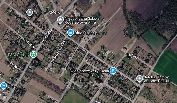 Działka inwestycyjna Jelcz-Laskowice Laskowice, ul. Kazimierza Tymienieckiego
