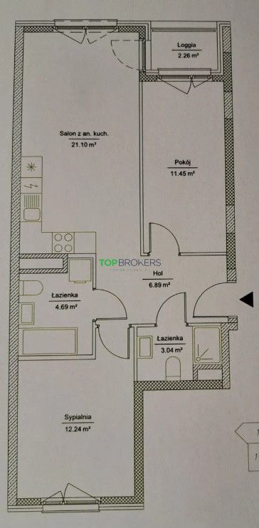 Mieszkanie 3-pokojowe Warszawa Targówek, ul. Miedza. Zdjęcie 12
