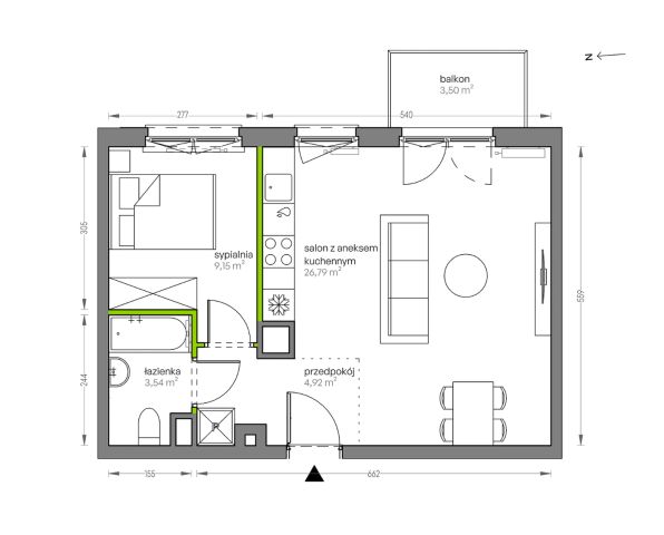 Mieszkanie 2-pokojowe Kraków Płaszów, ul. Myśliwska. Zdjęcie 25