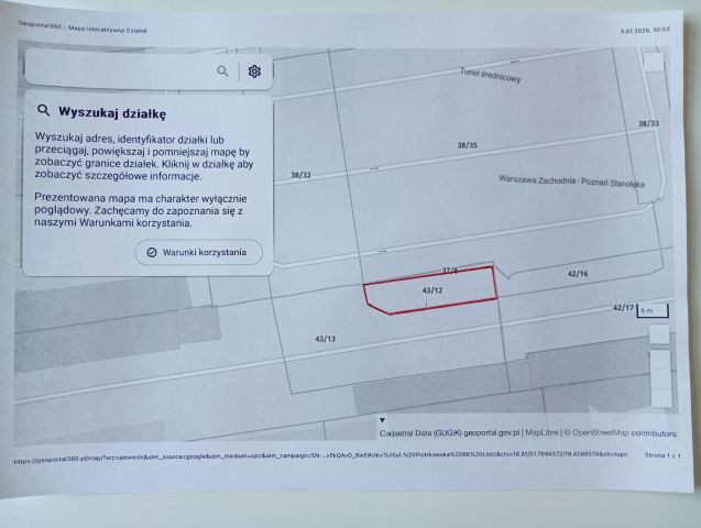 Działka inwestycyjna Łódź Śródmieście, ul. Piotrkowska. Zdjęcie 1