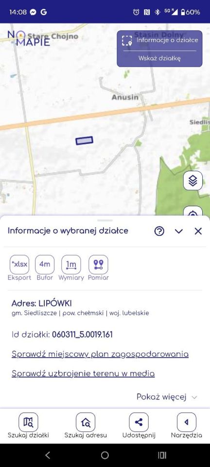 Działka rolna Lipówki. Zdjęcie 1