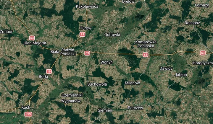 Działka rolna Wohyń Nowinki