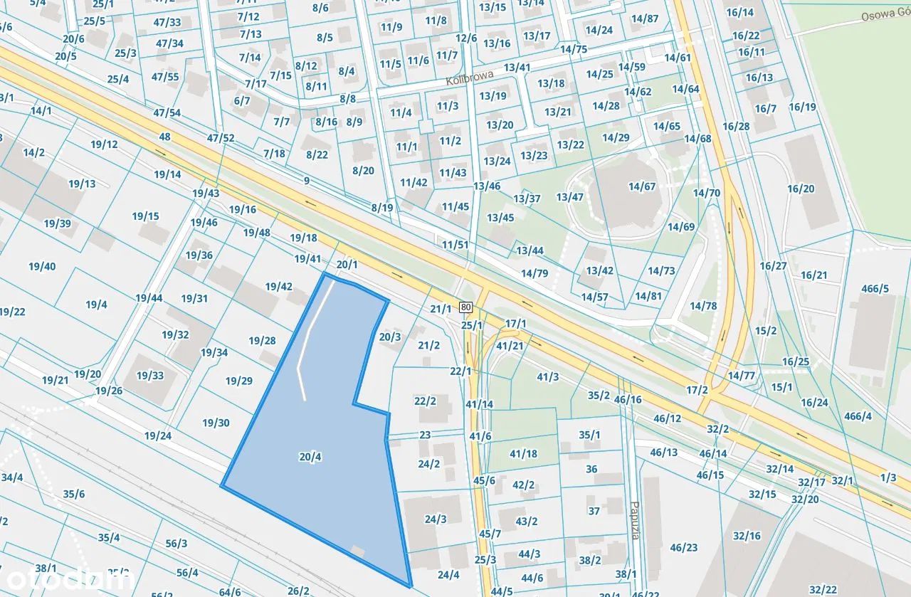 Działka inwestycyjna Bydgoszcz Osowa Góra, ul. Grunwaldzka