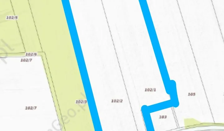 Działka rolna Gąski