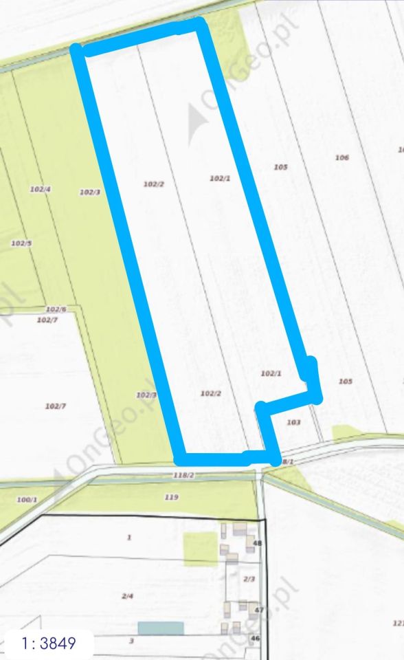 Działka rolna Gąski. Zdjęcie 1