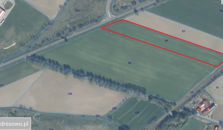 Działka inwestycyjna Wojcieszyn