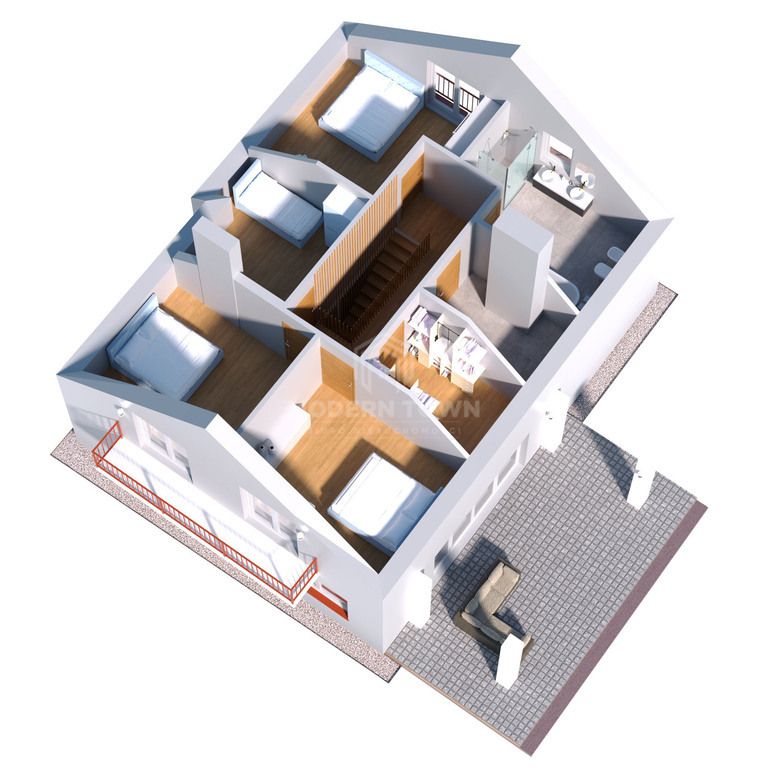 dom wolnostojący, 7 pokoi Mikołajki. Zdjęcie 13