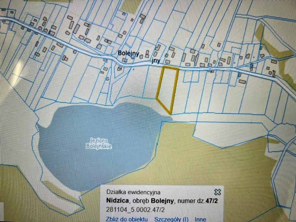 Działka budowlana Bolejny