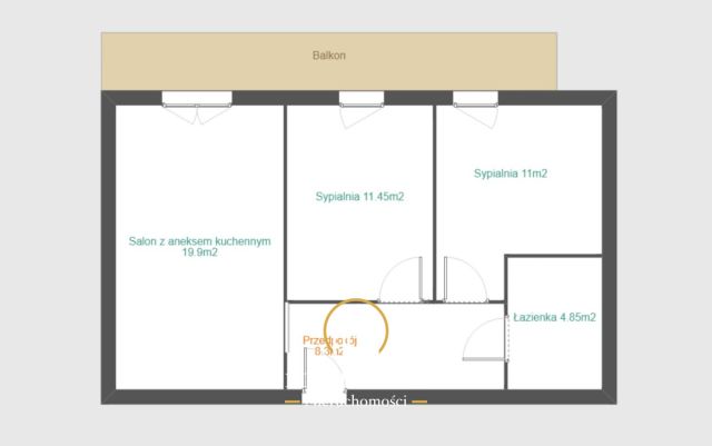 Mieszkanie 3-pokojowe Lublin Dziesiąta, pl. Obrońców Lublina. Zdjęcie 12