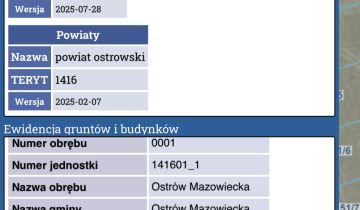 Działka rolno-budowlana Ostrów Mazowiecka, ul. Wiśniowa