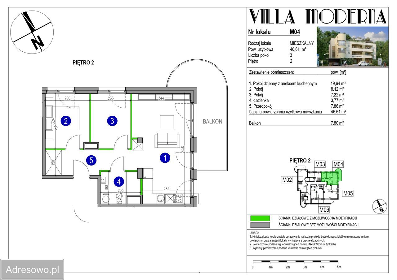 Mieszkanie 3-pokojowe Milanówek, ul. marsz. Józefa Piłsudskiego. Zdjęcie 4